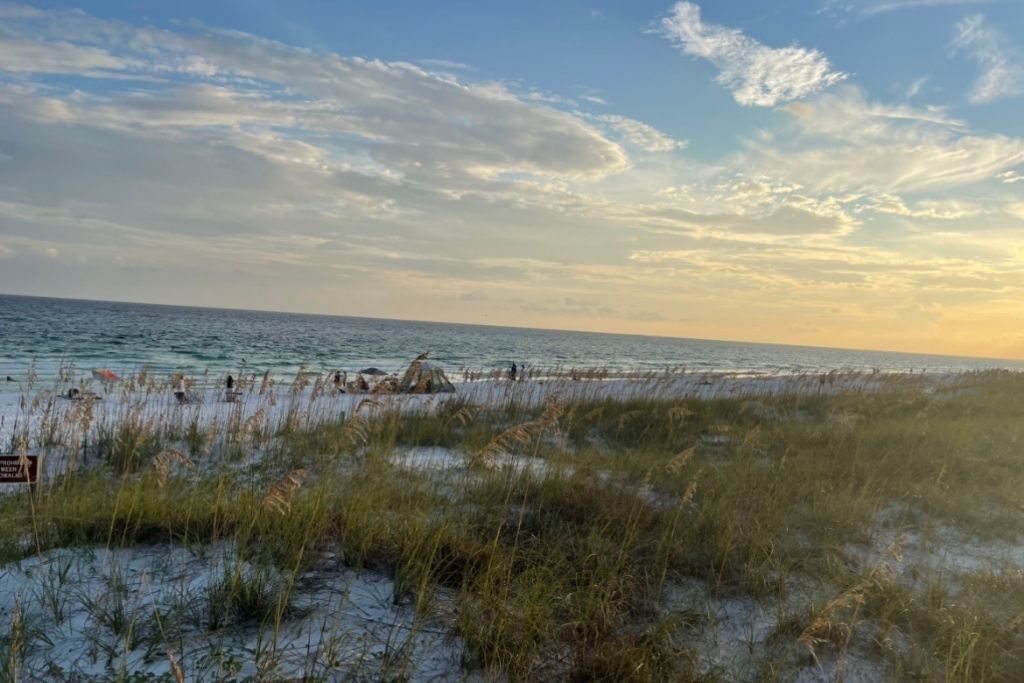 Henderson Beach State Park in Destin is one of the best beaches to go to see a Florida sunset