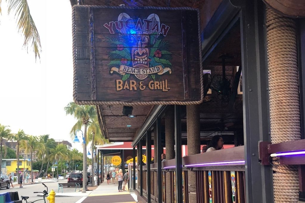 Times Square in Fort Myers Beach has a lot of fun bars and restaurants by the pier