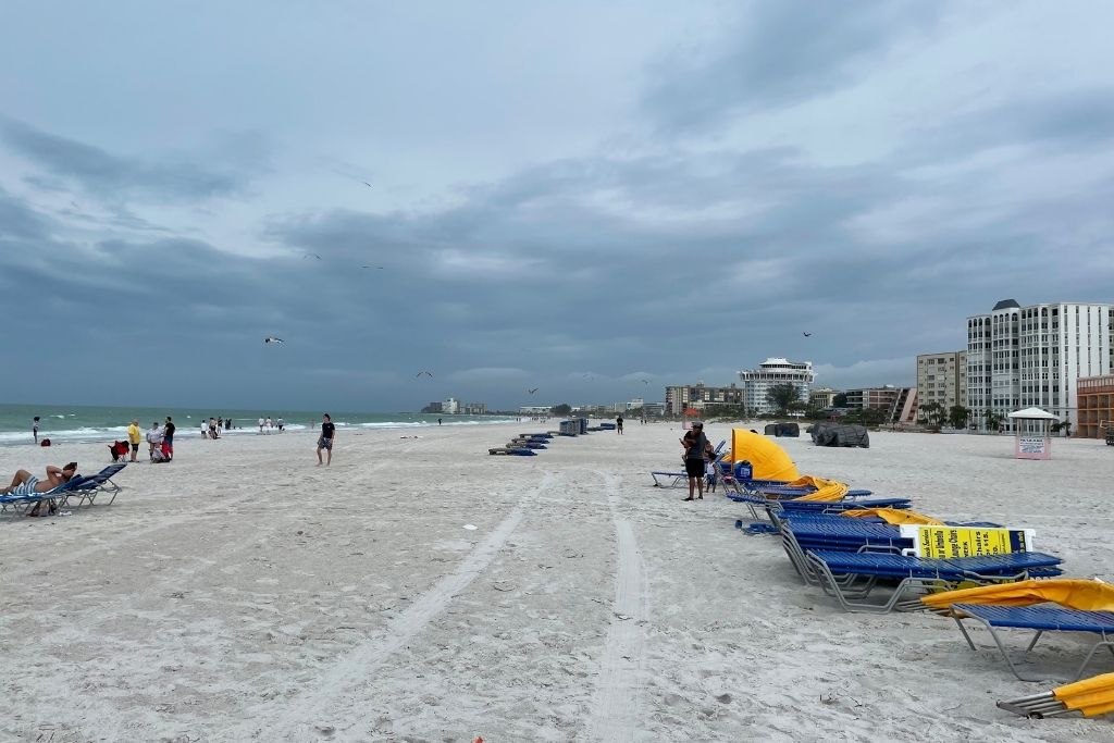 Hanging out at St. Pete Beach just before a storm rolled in