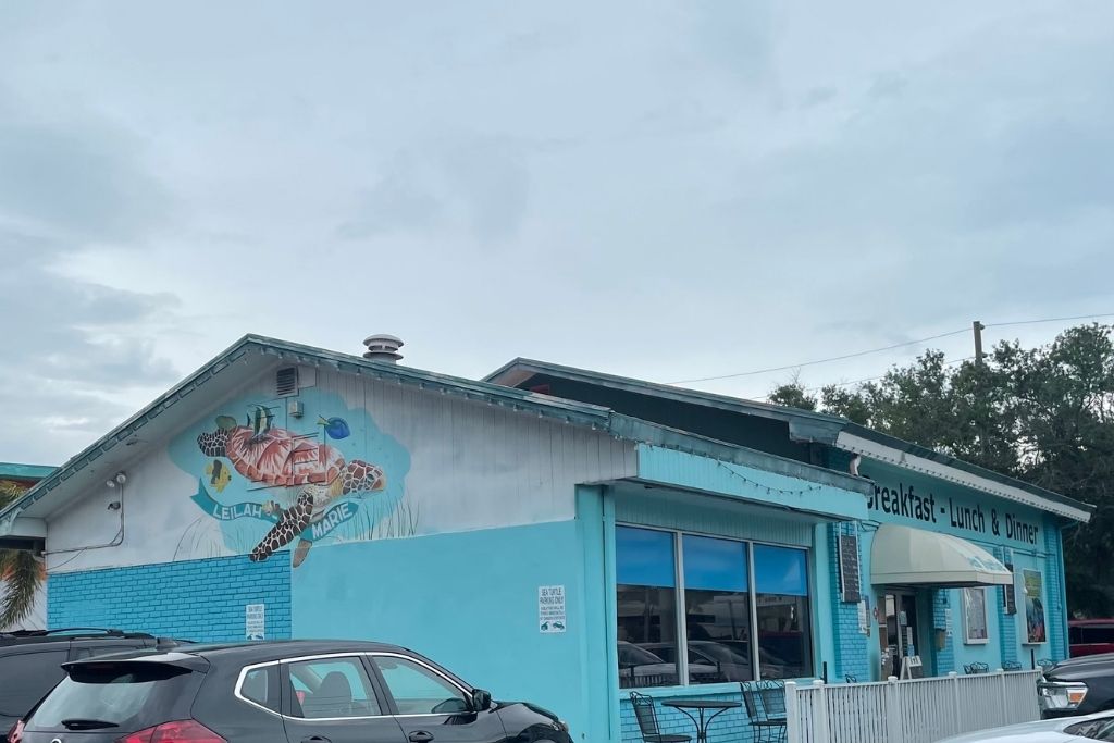 Sea Turtle Restaurant is a cozy place right across the street from St. Pete Beach