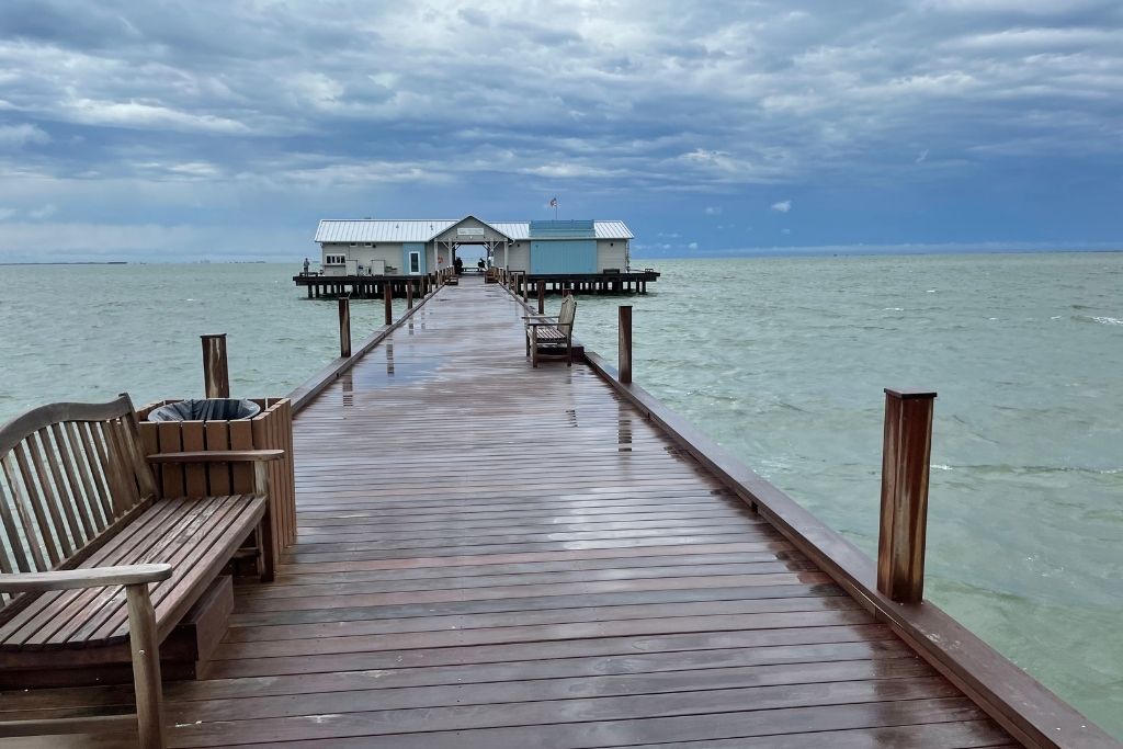 The Anna Maria City Pier has some great views and is one of the best things to do in Anna Maria Island