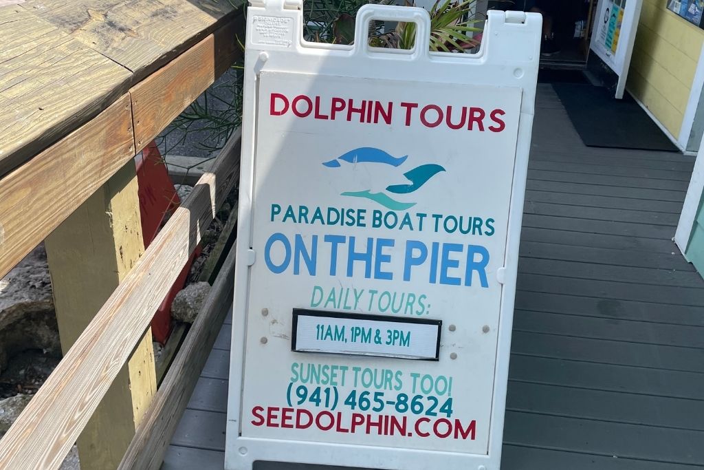 There are options for dolphin tours and sunset cruises in Anna Maria Island