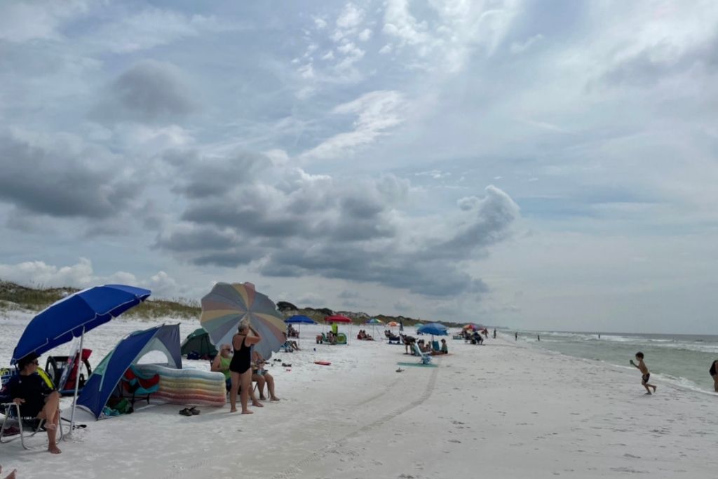 Topsail Hill Preserve State Park is one of the best beaches near Destin, Florida in Santa Rosa Beach and is away from the traffic of the bigger cities