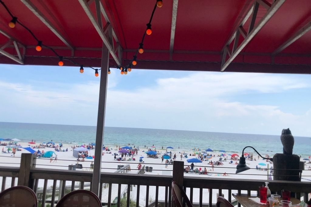 The Boardwalk is the perfect place to go for dinner with views of The Gulf of Mexico