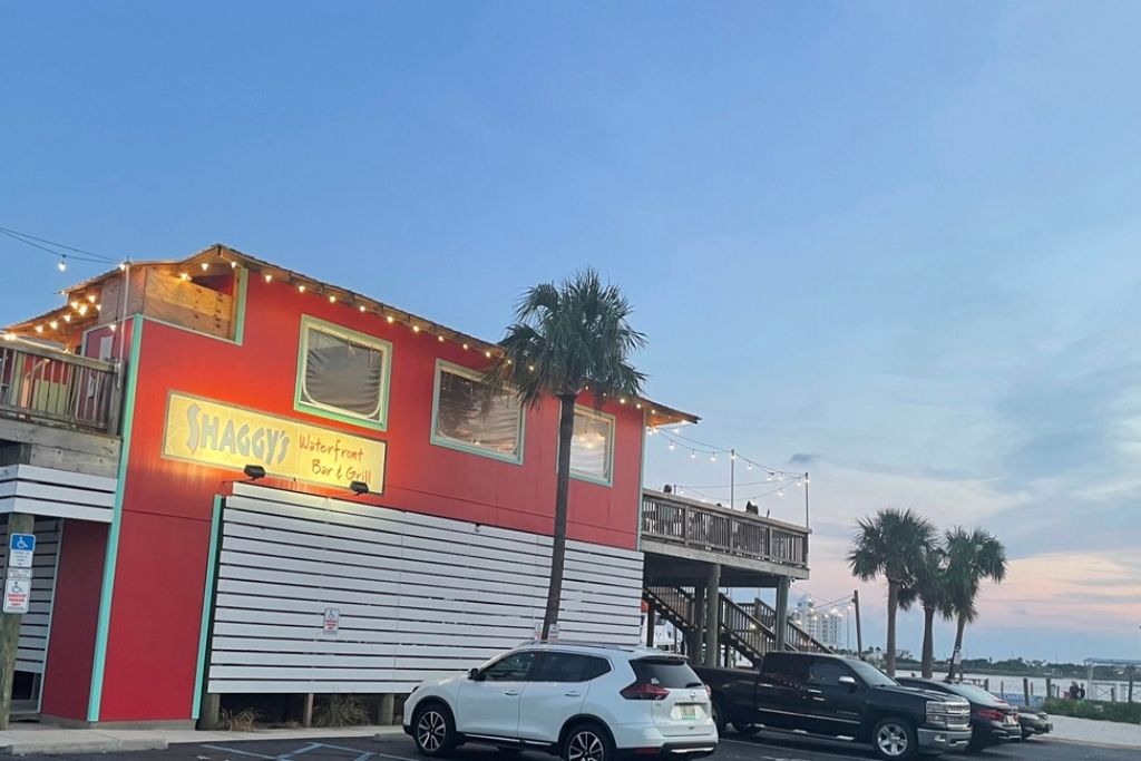Shaggy's Waterfront Bar & Grill is a popular restaurant in Pensacola Beach