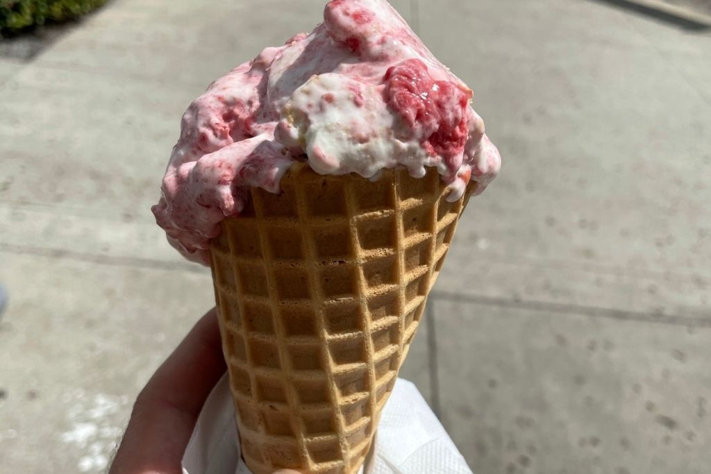 The Marble Slab Creamery is a great option for ice cream cones at Pier Park