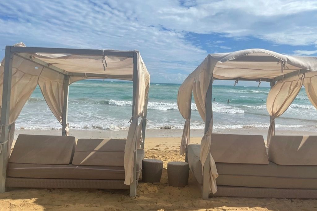Hanging out at the beach is a must do when at the Chic Royalton in Punta Cana since you're right at the water