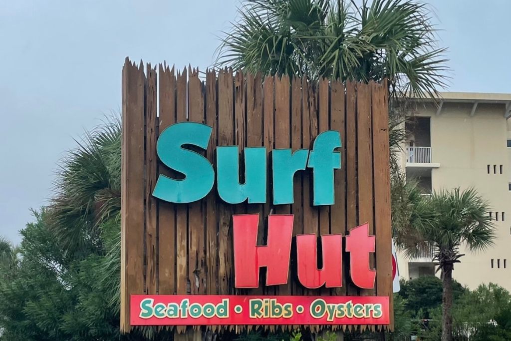 Surf Hut is another popular restaurant on Scenic Gulf Drive and is known for Ribs, Seafood, and Oysters
