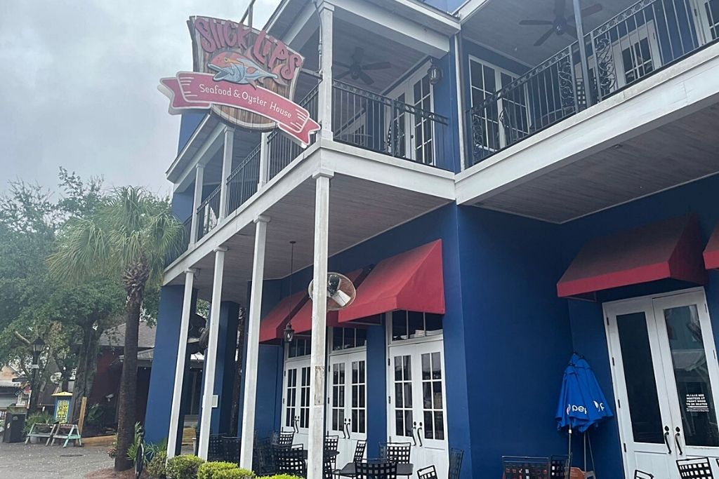 Slick Lips is located at The Village of Baytowne Wharf and is known for its seafood and oysters