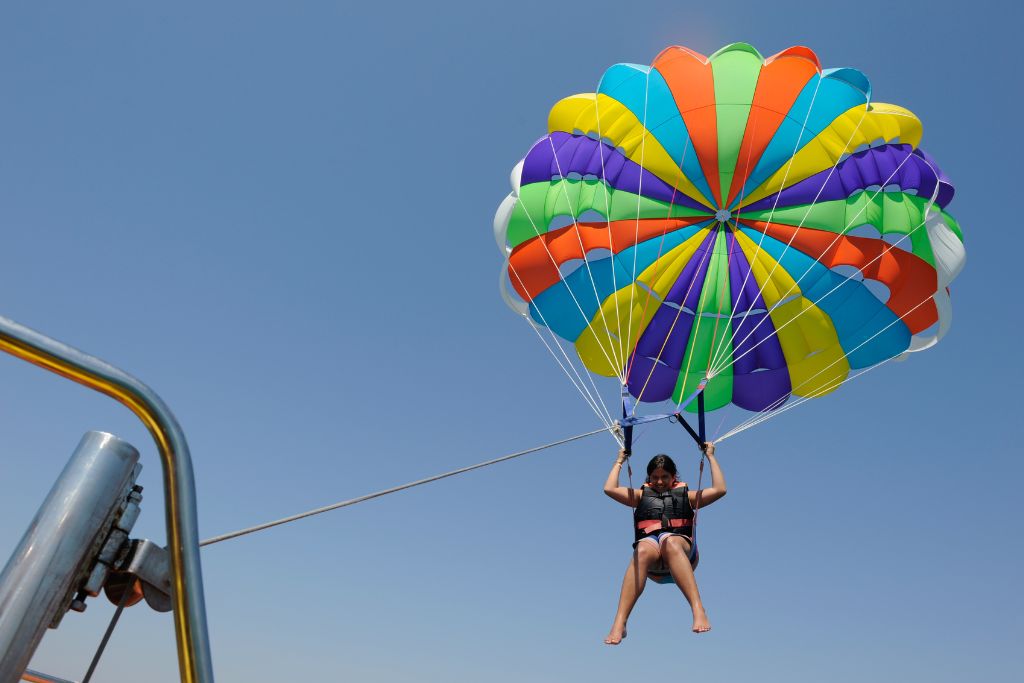 Another fabulous way to enjoy St. Pete is to go on a Parasail Flight at Madeira Beach.