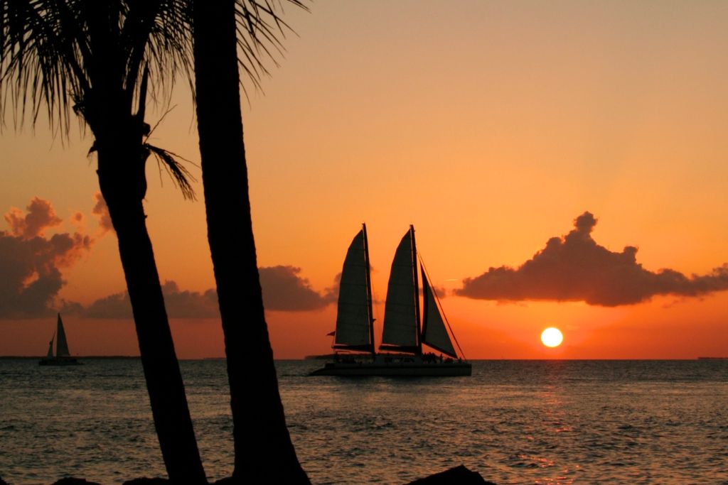 Key West is a premier spot to take a sunset cruise while in Florida