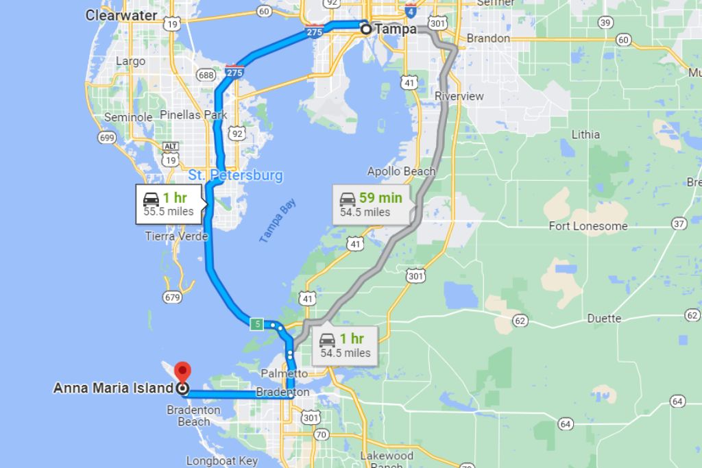 Tampa to Anna Maria Island is a fun, quick Florid road trip to take and there's lots to do along the way