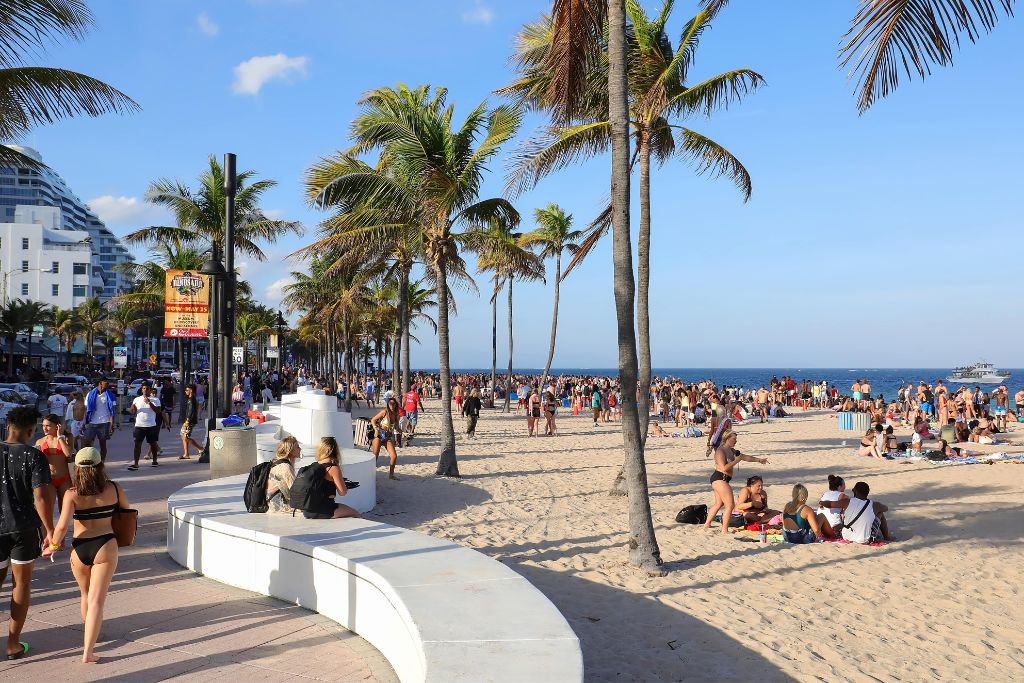 Fort Lauderdale is the king of spring break in Florida.  It hosts over 4 miles of pristine beach where you will find something for everyone. 