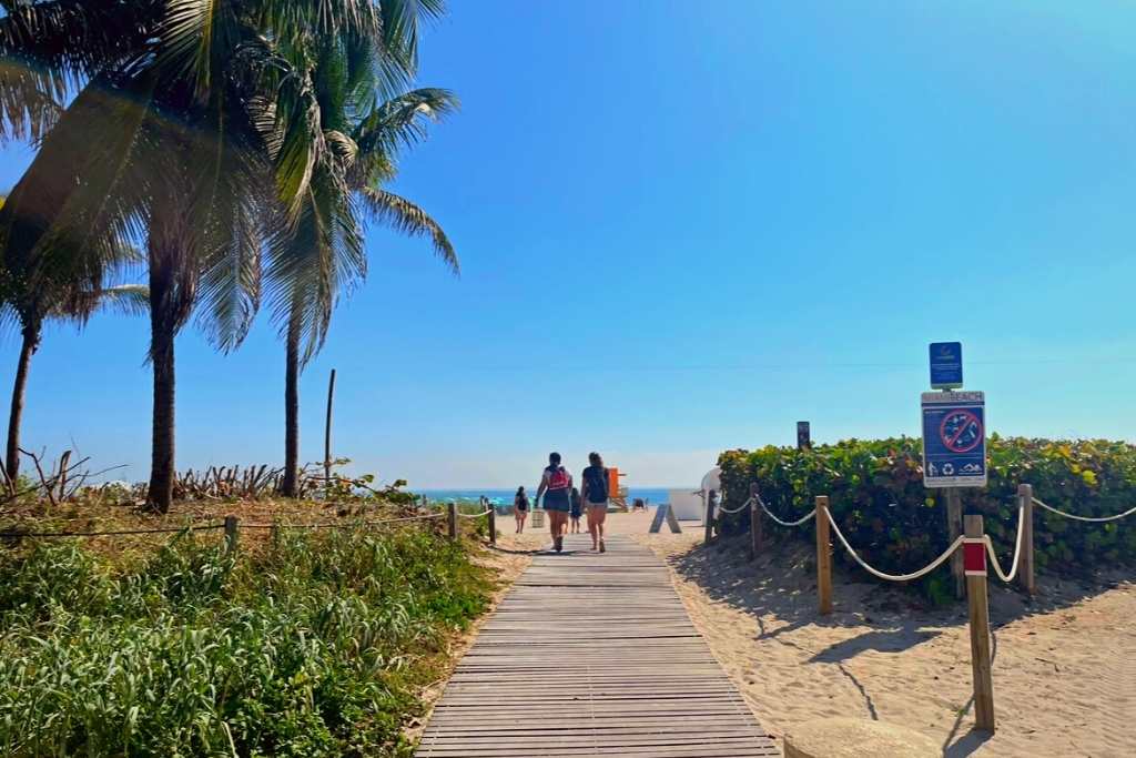Another fun way to explore and enjoy South Beach Miami is to walk, jog, or bike along the beach!
