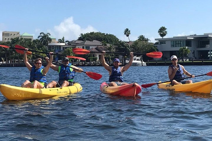 Look no further than the Seven Isles of Fort Lauderdale Kayak Tour. Glide along the sparkling waters of Fort Lauderdale's Venetian Isles