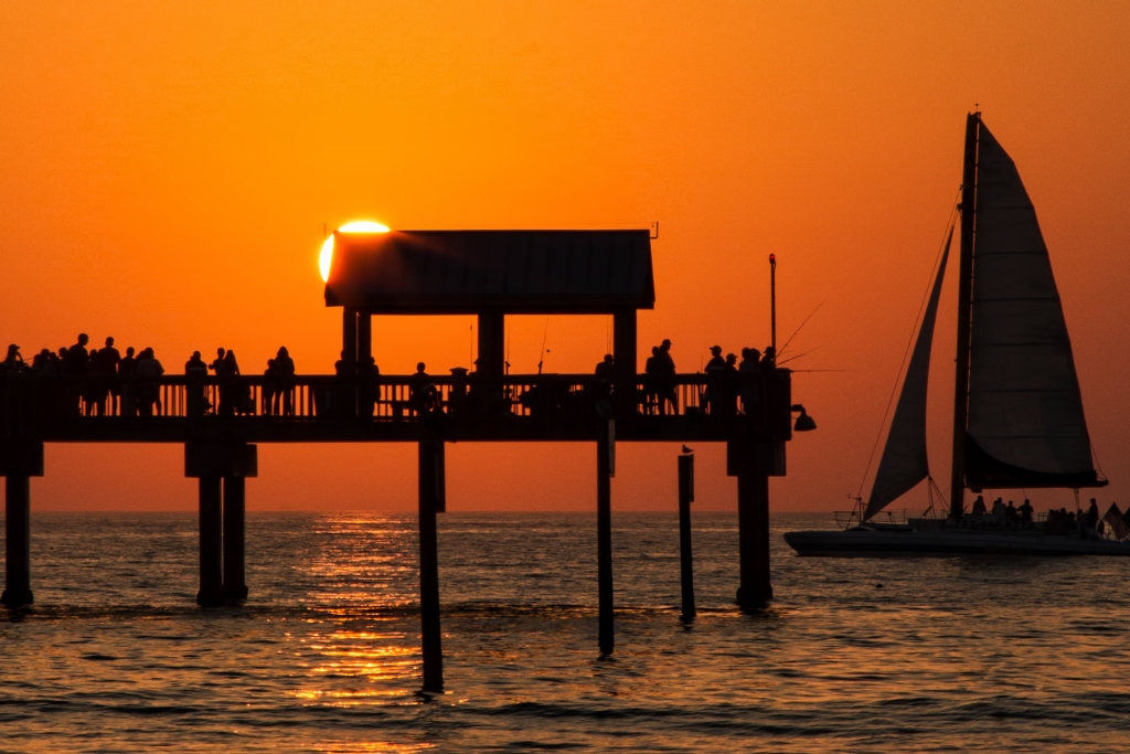 The most famous attraction is Clearwater Beach for its pristine white sand and beautiful Florida sunsets.