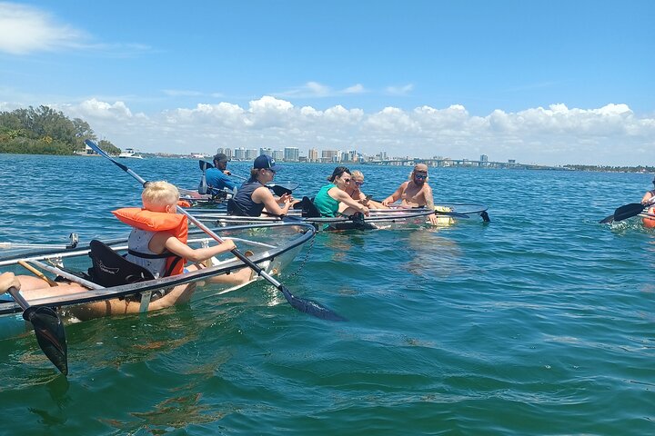 Paddling a kayak through the warm waters of Sarasota Bay and the Gulf of Mexico is an unbeatable activity on Anna Maria Island.