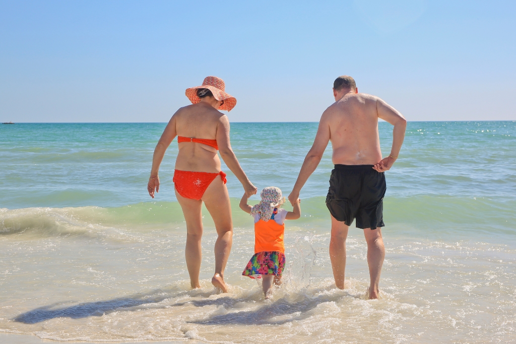 Family Fun on Siesta Key beach Florida