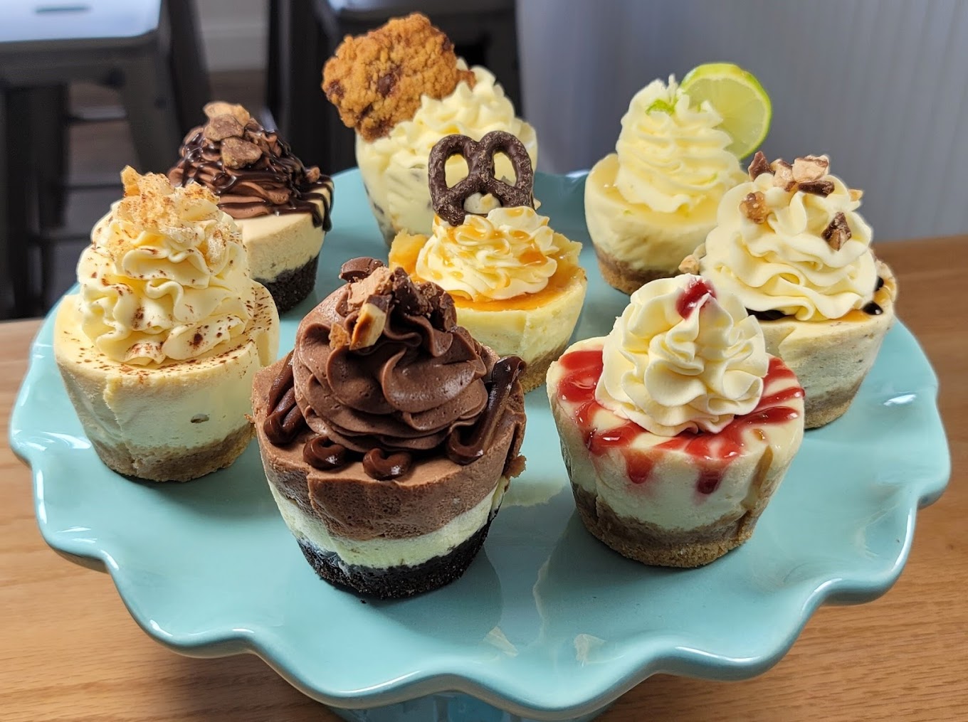 colorful cupcakes and pastries from The Cheesecake Cutie Cafe