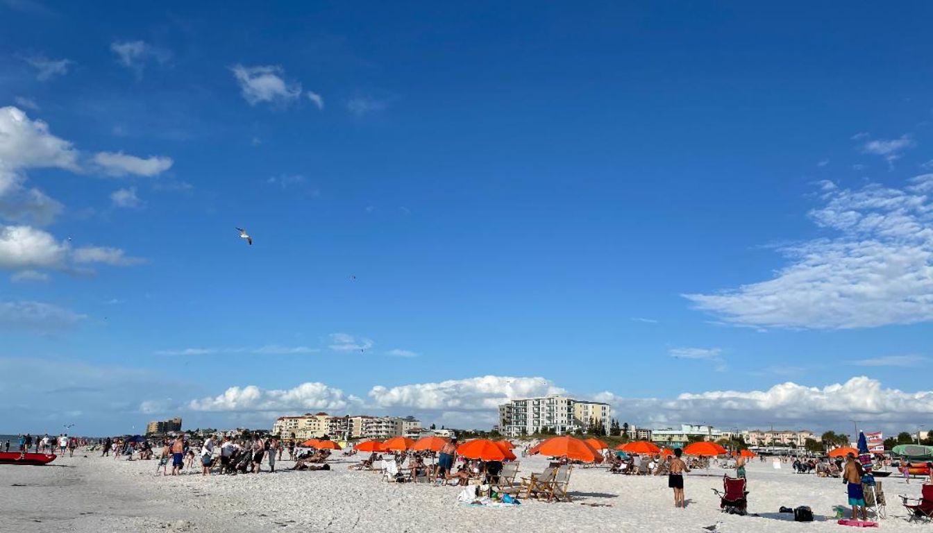 Clearwater Beach Clearwater Beach is a great beach to visit from Kissimmee and is located on Florida's Gulf