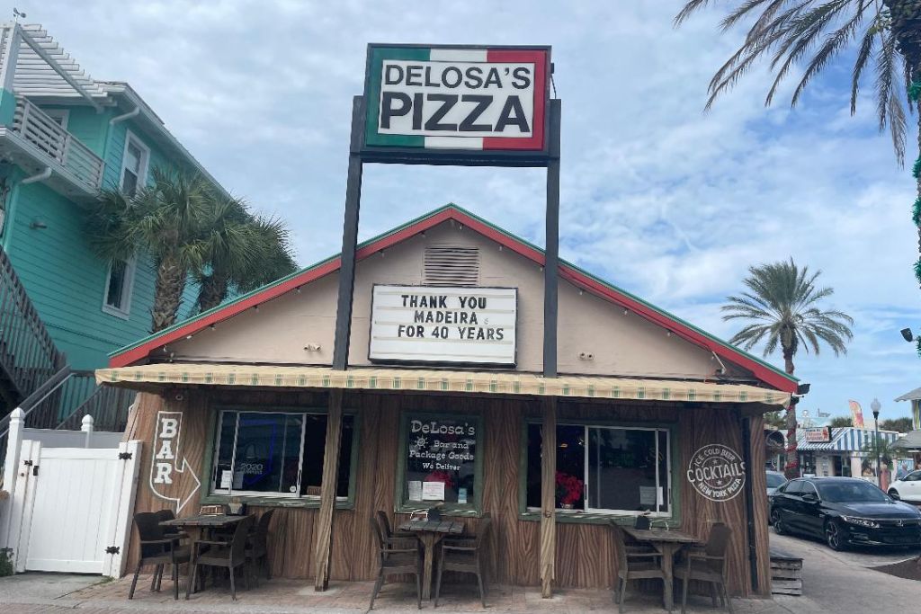 Delosa's Pizza has been around for over 40 years and specializes in pizza, wings, and garlic rolls.