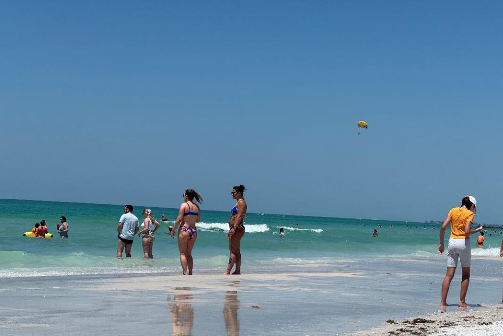Anna Maria Island Photo of visitors at Coquina Beach in Anna Maria Island