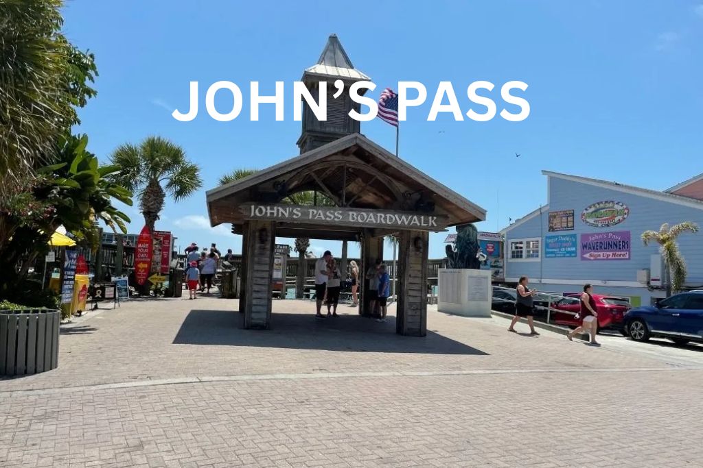 Entrance at John's Pass in Madeira Beach