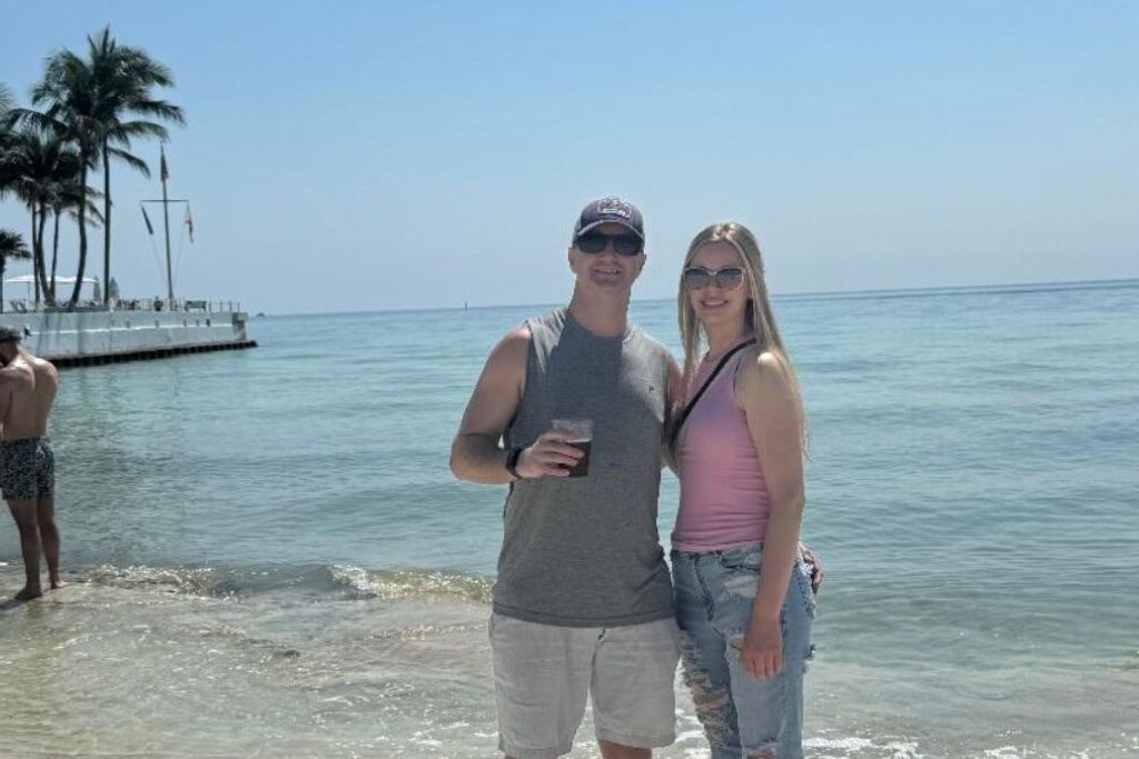 Key West is such a great place for adults to visit; here my girlfriend and I are visiting Key West's Southernmost Point