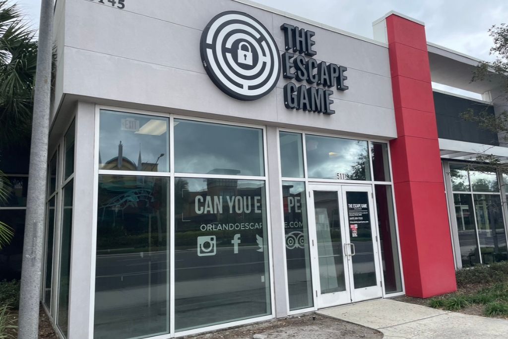 exterior of the Escape Game in Orlando