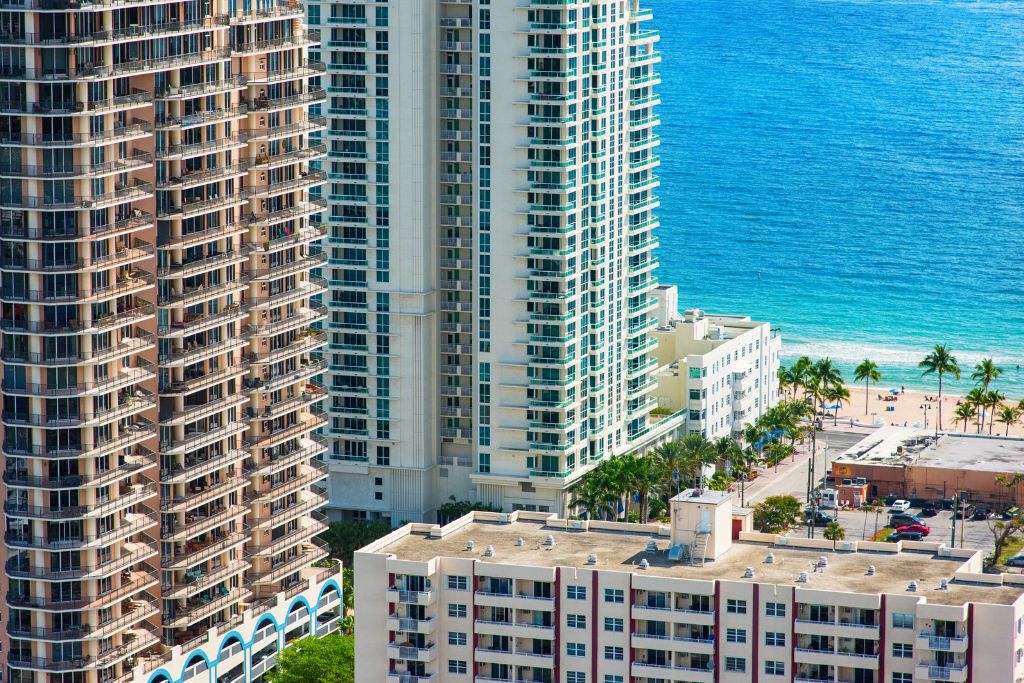 amazing shot from a South Florida beachfront hotel 